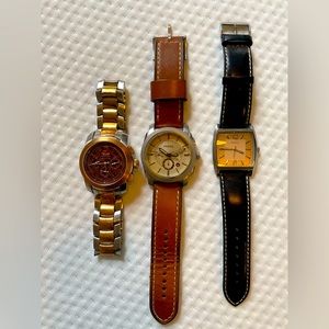 Men’s Fossil & Invicta Watches Lot